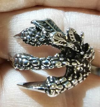 Titanium Steel Dragon Claw Ring