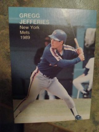 1989 PACIFIC ROOKIES SUPERSTARS TWO GREGG JEFFERIES BASEBALL CARD #5 OF 16