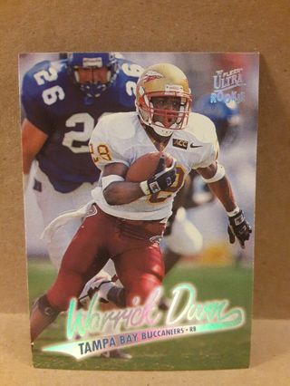 Tampa Bay Buccaneers Warrick Dunn Rookie Card 1997 Fleer Ultra #183