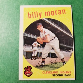 1959 - TOPPS BASEBALL CARD NO. 196 - BILLY MORAN - INDIANS