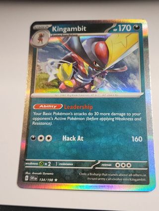 Pokemon Kingambit holo rare 134/198