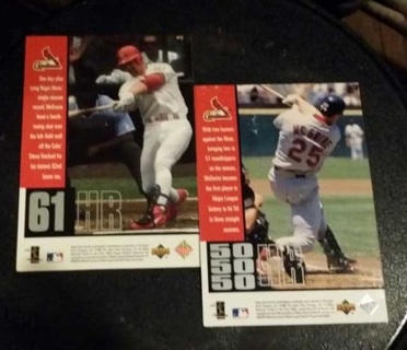 Jumbo Baseball Cards (2)