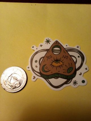 Ouija Planchette Sticker Read Description before bidding