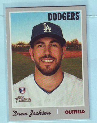 2020 Topps Heritage High Number Drew Jackson ROOKIE Baseball Card # 621 Dodgers