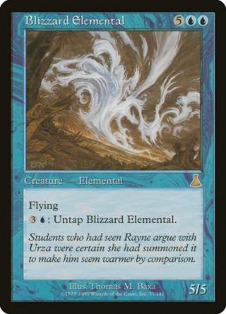 MTG Blizzard Elemental Urza's Destiny 27/143 Regular Rare