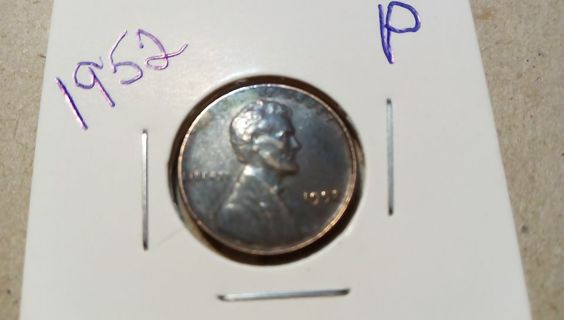 1952- P BU COPPER LINCOLN WHEAT PENNY.. HIGH BIDDER WINS