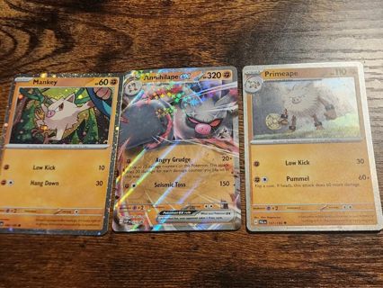 Pokemon Annihilape EX Box card and promos