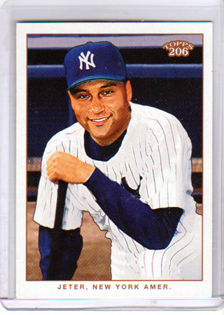 Derek Jeter, 2002 Topps 206 Card #236, New York Yankees, HOFr, L4