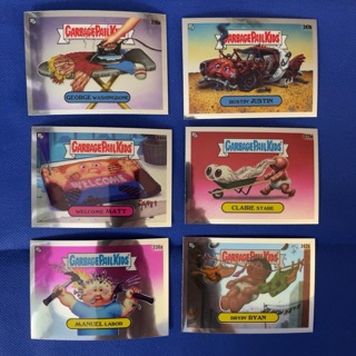 (6) Garbage Pail Kids chromes