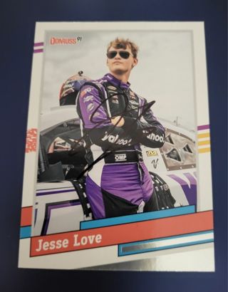 Nascar Jesse Love autographed card