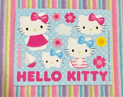 Kawaii Hello Kitty sticker sheet