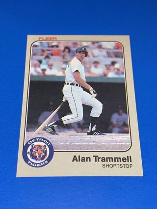 1983 Fleer #344 Alan Trammell Detroit Tigers In plastic sleeve