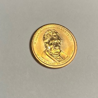 William Harrison Gold Presidential Dollar!