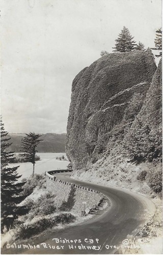 Estate Find 100+ years old Postcard Bishops Cap Columbia River Highway Oregon