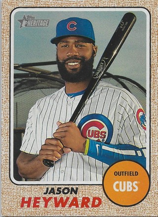  2017 Topps Heritage #166 Jason Heyward Chicago Cubs