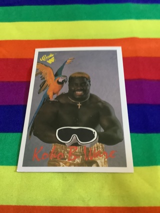 WWE Classics 1990 Titan Sports Collectible Wrestling Card #119 Koko B Ware Super RARE 