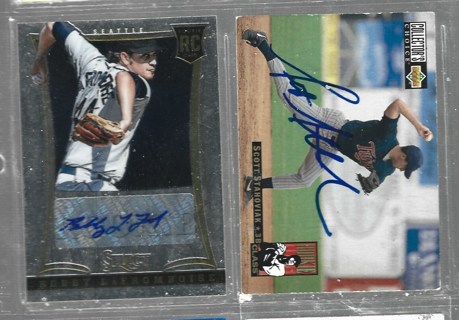 LOT #2] 2 AUTOGRAPH BASEBALL CARDS