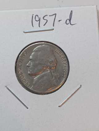 1957-D Jefferson Nickel! 39