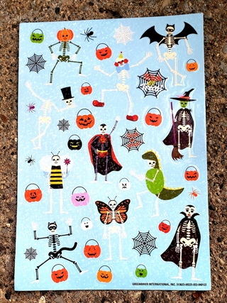 HALLOWEEN SPARKLE GLOSSY STICKERS STYLE 15