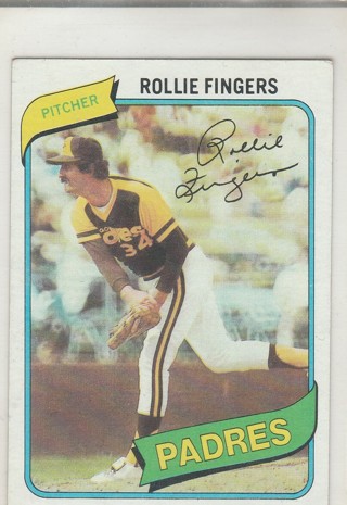 1980 Topps Rollie Fingers PADRES #651 Card