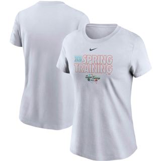 New With Tags MLB Nike Women's 2020 Spring Training T-Shirt - White Sz 2X 