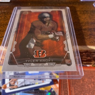 2015 bowman Tyler kroft rookie football card 