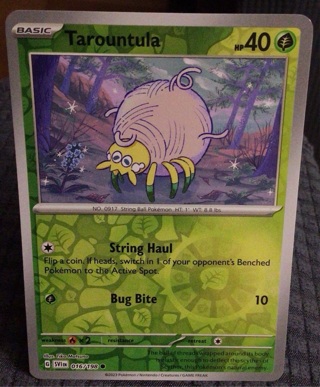 Tarountula Pokemon Card