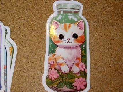 Cat Cute new one nice vinyl lab top sticker no refunds regular mail win 2 or more get bonus