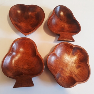 4 small Wooden Bowls (from Philippines)