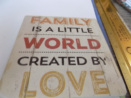 Family is a little word created by love ceramic tile trivet 4 inch square