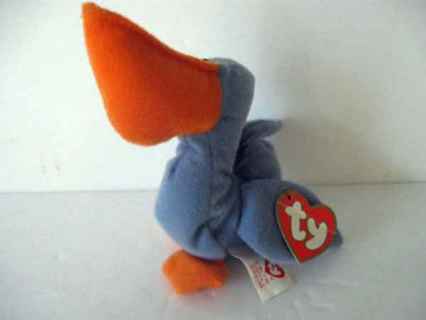 new with ty tag scoop the pelican beanie baby=6"