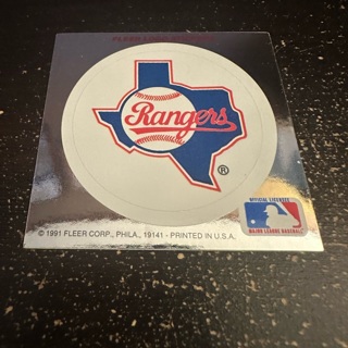 Texas rangers sticker 