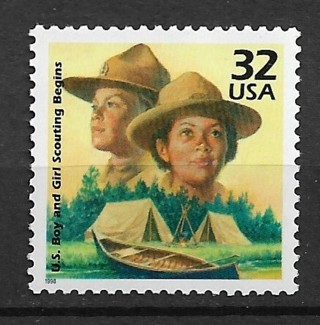 1998 Sc3183j Celebrate the Century: 1910's Boy & Girl Scout MNH