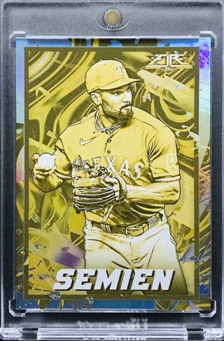 Marcus Semien - 2022 Topps Fire Gold Minted #180 - Texas Rangers [AA163]