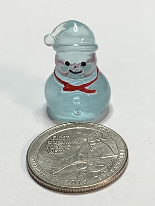 ☃SNOWMAN~#3~BLUE~1 SNOWMAN ONLY~GLOW IN THE DARK~FREE SHIPPING☃