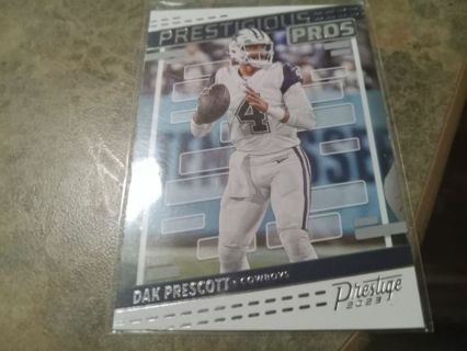 2023 PANINI PRESTIGE PRESTIGIOUS PROS DAK PRESCOTT DALLAS COWBOYS FOOTBALL CARD# PP-4