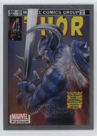 HEIMDALL 2023 MARVEL PLATINUM CHROME COVER VARIANT INSERT THOR COMIC CARD