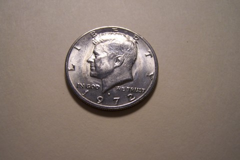 AU-BU 1972-D Kennedy Half Dollar JFK