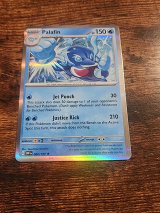 Pokemon Palafin holo rare card 062/197