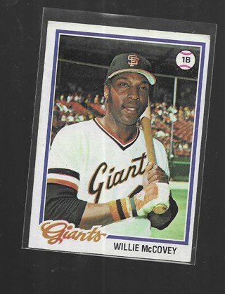 1978 TOPPS WILLIE McCOVEY #34(HOF)