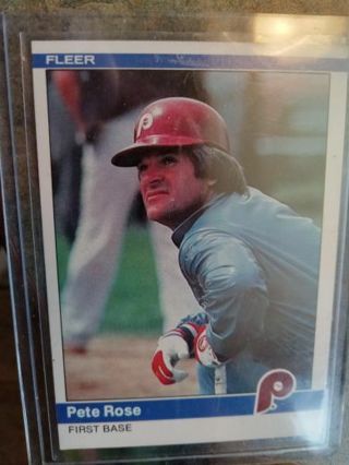 1984 FLEER PETE ROSE PHILADELPHIA PHILLIES BASEBALL CARD# 46