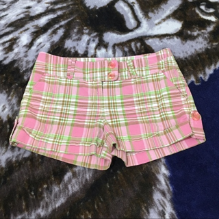Tracy Evans WOMEN'S SHORT SHORTS PLAID PINK SIZE 9 FREE SHIPPING