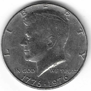 1776 – 1976 Kennedy Bicentennial Half Dollar U.S. 50 Cent Coin