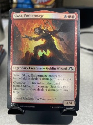 MTG Skoa, Embermage Modern Horizons 3 0138 Foil Common