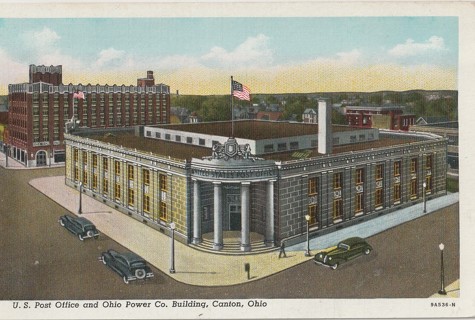 Vintage Unused Postcard: c: Power Co Building, Canton, OH