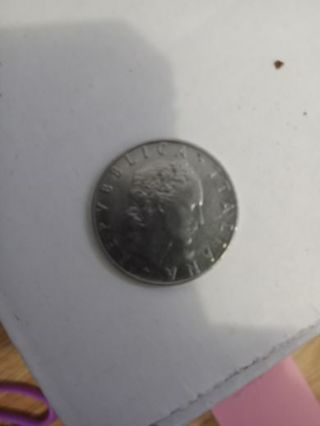 1963 L.50 Italy Coin