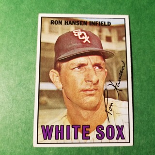 1967 - TOPPS BASEBALL CARD NO. 9 - RON HANSEN - WHITE SOX - EXMT/NRMT.