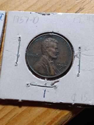 1957-D Lincoln Wheat Penny 1.1