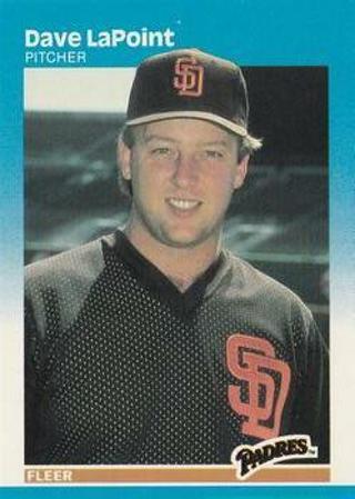 Dave LaPoint 1987 Fleer San Diego Padres