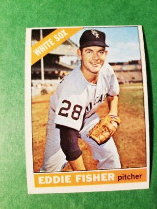 1966 - TOPPS EXMT - NRMT BASEBALL - CARD NO. 85 - EDDIE FISHER - WHITE SOX